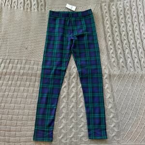 NWT Crewcuts Black-Watch Plaid Leggings ~ 10